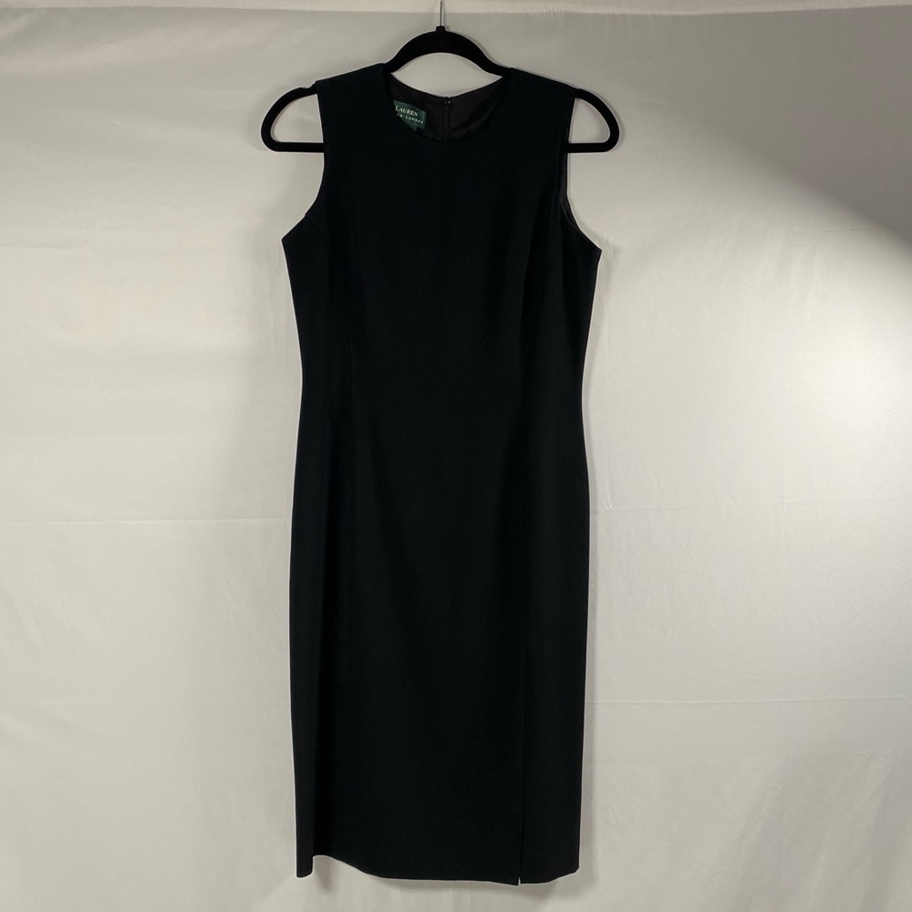NEW Ralph Lauren Black Sheath Dress SZ 4